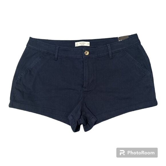 Abercrombie and Fitch Navy Blue Chino Short Size 31 NWT - Picture 10 of 10
